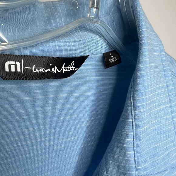 Travis Mathew Blue Polo Shirt - Picture 4 of 12